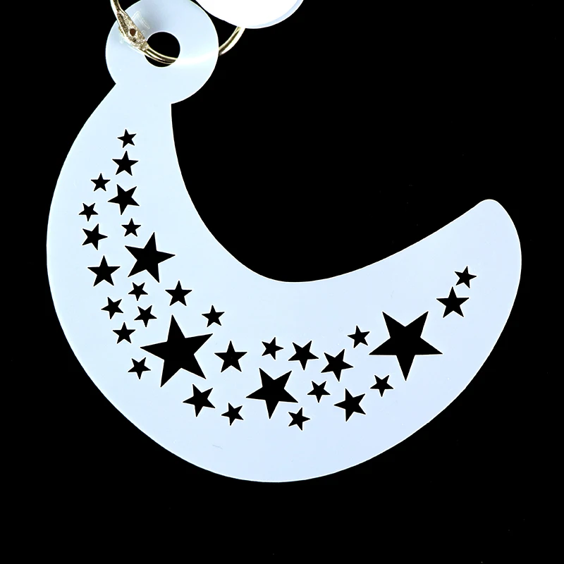 GP Wholesale PET Tattoos Stencils Templates Reusable Waterproof Face Paint finger Stencils Body Art set for Halloween Makeup