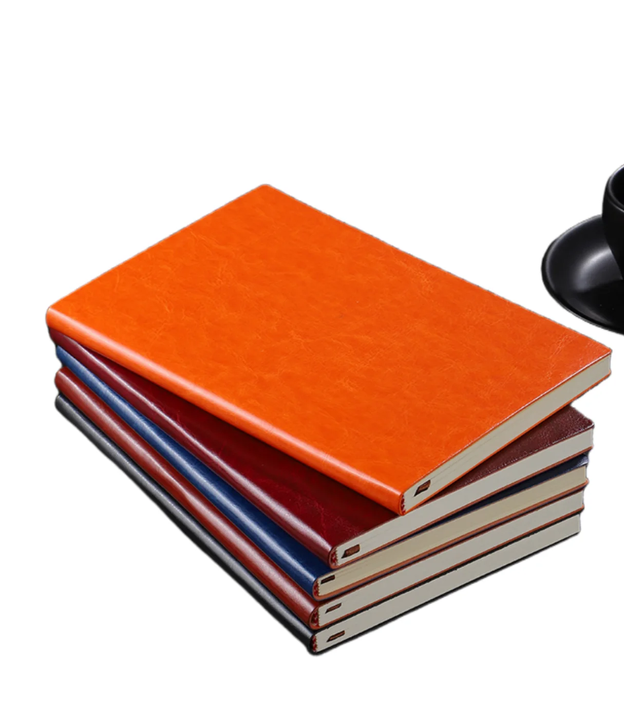 2024 Free Sample Wholesale A5 PU Leather Notebook School Supplies Binding Journal Planner Notebooks Hardcover Lined Business