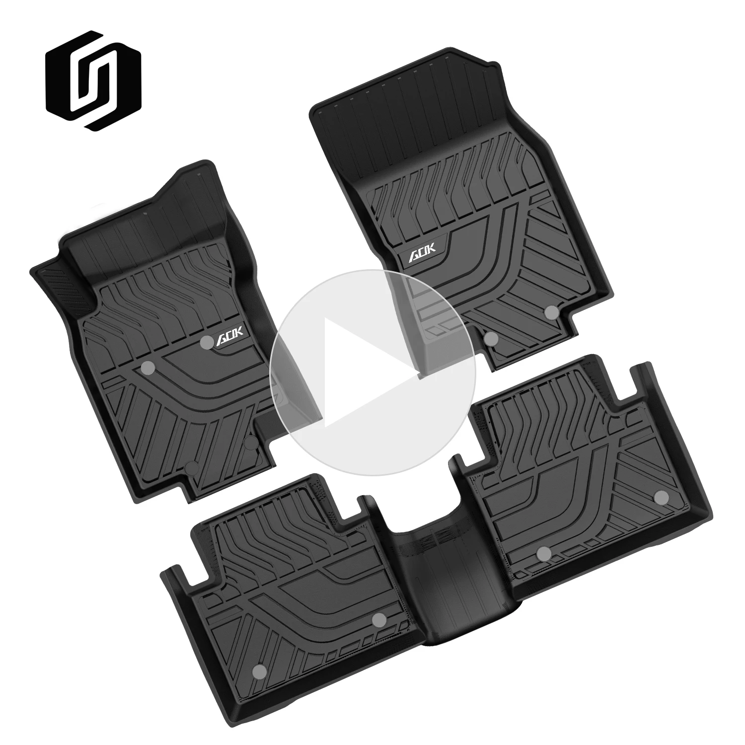 Low Price Vehicle Universal Three Pieces Anti-Slip 3d TPE Car Floor Mat For Nissan Qashqai