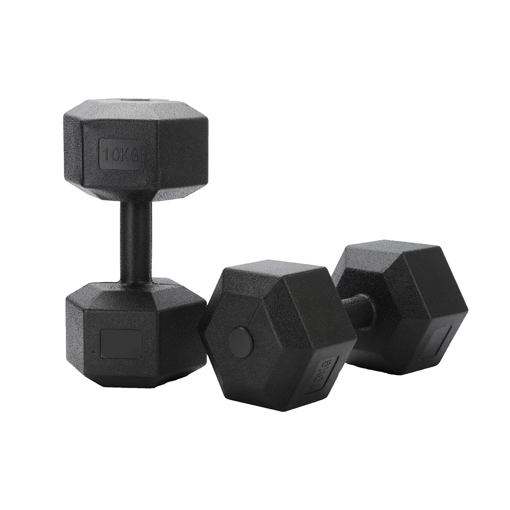 Custom Weights Home sport Workout Pvc Coated Iron Sand Filled Hex Dumbells In Pounds