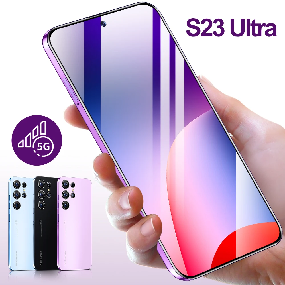 S23 Ultra 5G Smartphone HD Screen QWERTY Keyboard 108MP Rear Camera Wholesale LTE CDMA Octa Core English Face Recognition