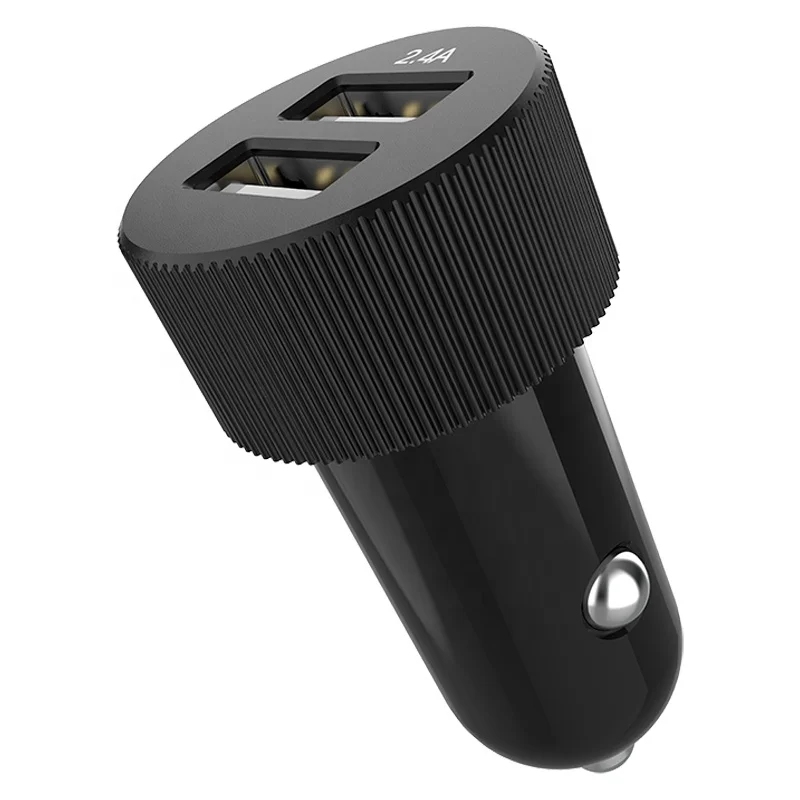 3 In 1 2.4A USB Car Charger with Cable Mobile Phone Charger 2 Port USB Fast Car Charger for iPhone Samsung
