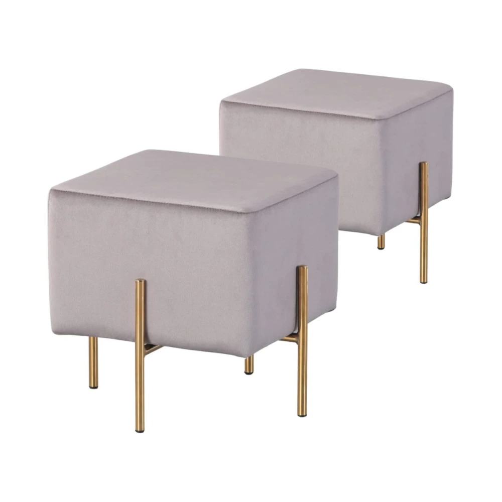 Wholesale living room furniture velvet cloth bench shoe footrest home door fitting room foot stool