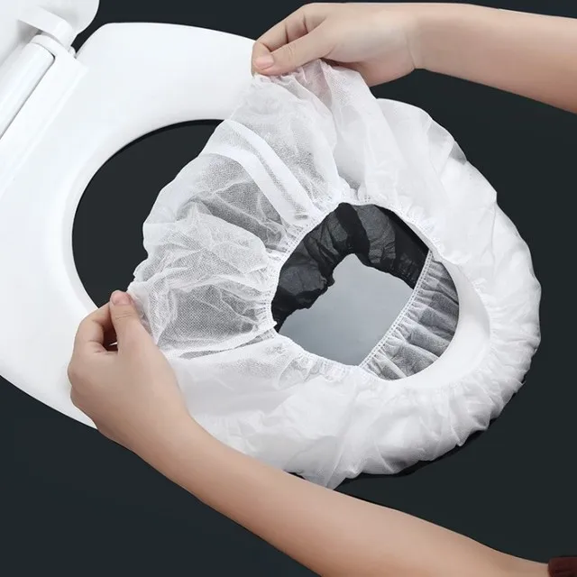 Hygienic Waterproof Disposable Universal Fit Non Woven Fabric Toilet Seat Cover With Elastic making machine