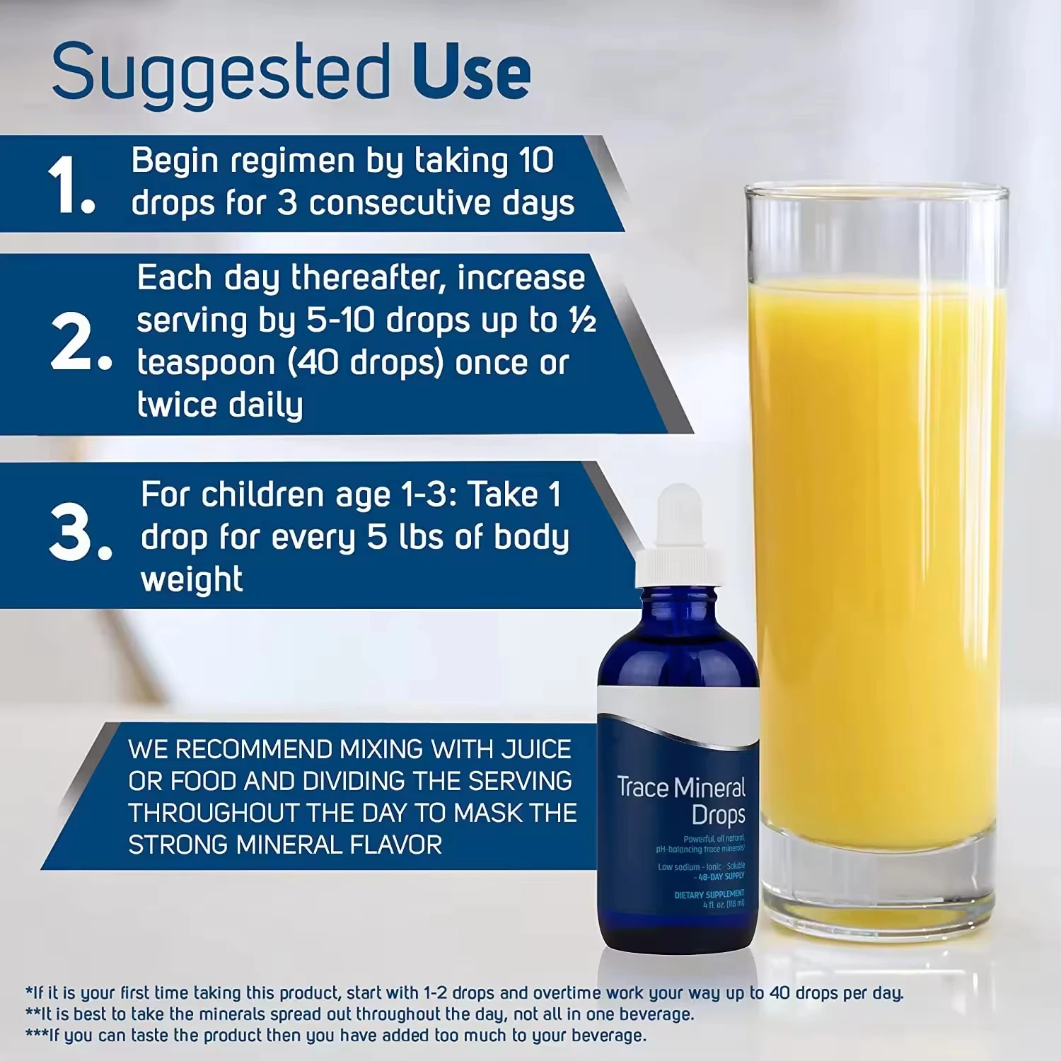 WELLBODY OEM/ODM Trace Mineral Drops Trace Minerals Chloride Potassium Hydration Electrolyte Drops