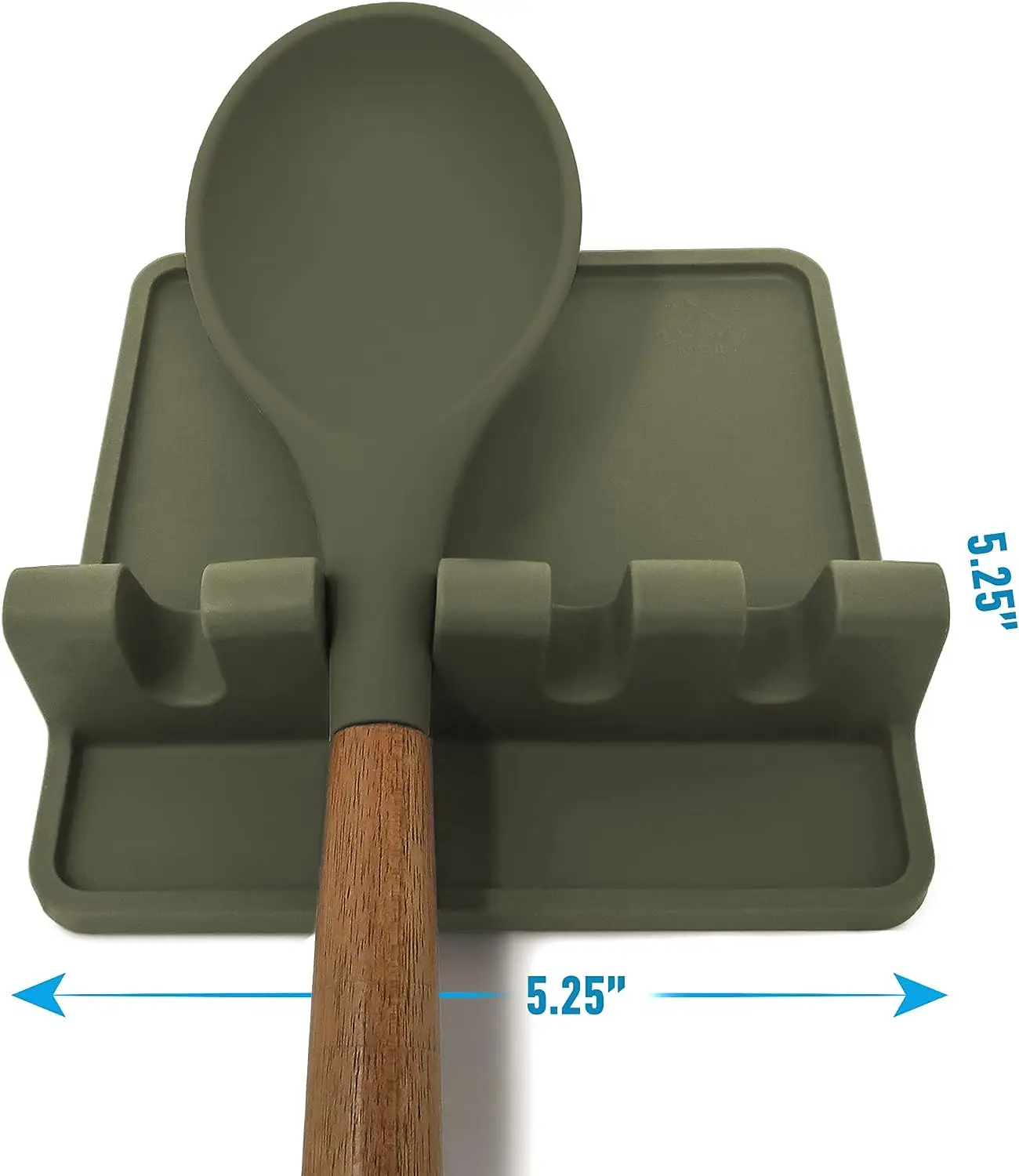 Factory Heat-Resistant Kitchen Silicone Utensil Rest Holder Spoon Rest with Drip Pad