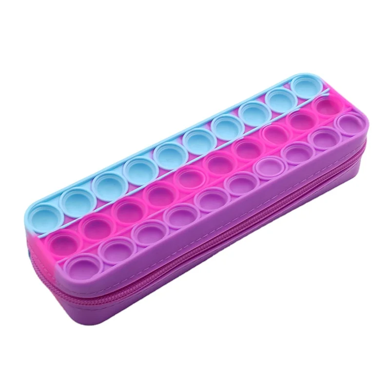 Factory Custom Pencil Case Cute Pencil Case Silicone Fidget Pencil Case