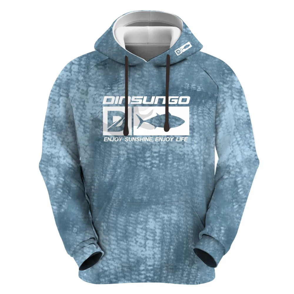 Customized Winter Printing Fishing Sweater Warm Breathable Long Sleeve Fish Sweater Polar Fleece Fishing Hoodie Supplier
