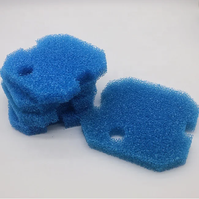 Настраиваемая форма, синий и белый полиуретановый фильтр, губка, аквариумная пена, аквариумный фильтр, аксессуары