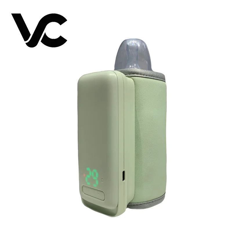 2024 Latest Customized Rechargeable 8000mah Intelligent Temperature Control Baby Milk Bottle Warmer With Led Light For Travel