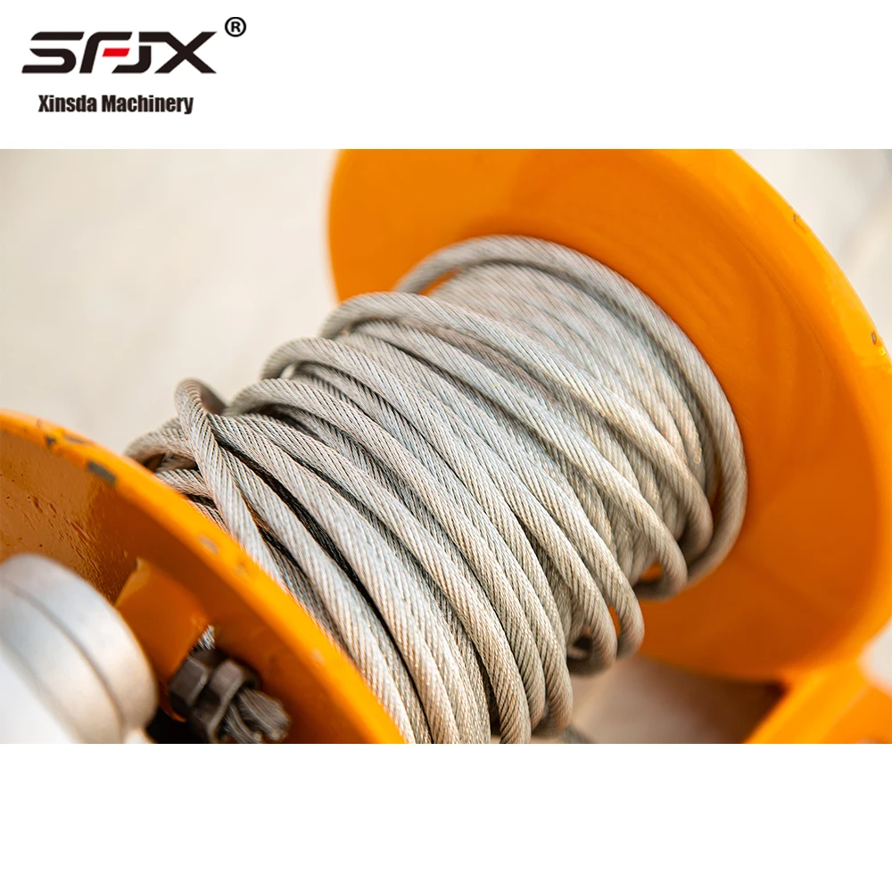 easy to operate small size strong power hebei ladder electric hoist winch