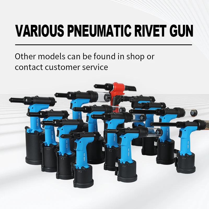 Pneumatic 4000s Rivet Gun 2.4-4.0mm Durable Pneumatic Riveting Tool Automatic Powerful Pull Force Air Riveter