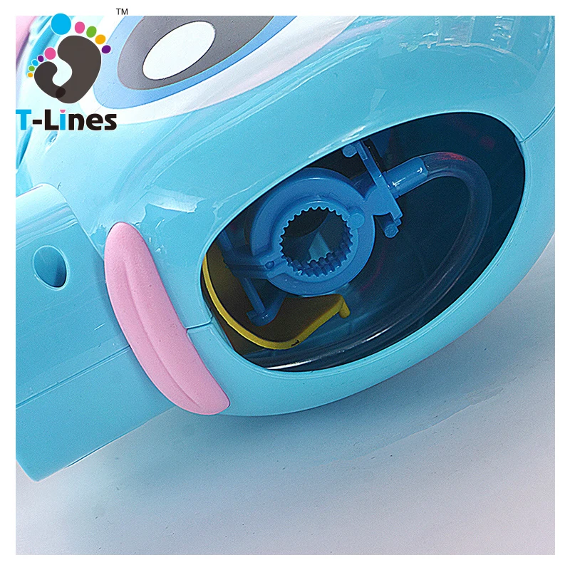 Outdoor toy inertial handheld cartoon big eye fish bubble gun