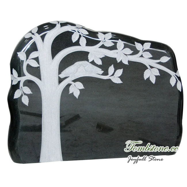 
Gravestone Designs, tree style granite monument 