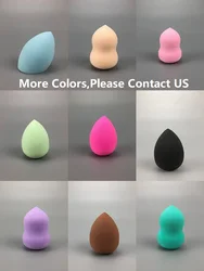 Brown Cosmetic Gourde Cut Angled Washer Makeup Sponge With Cover