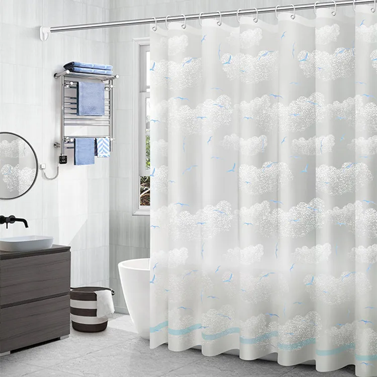 Cheap Price PEVA Beauty classic bird printed shower curtain 180x180 cm