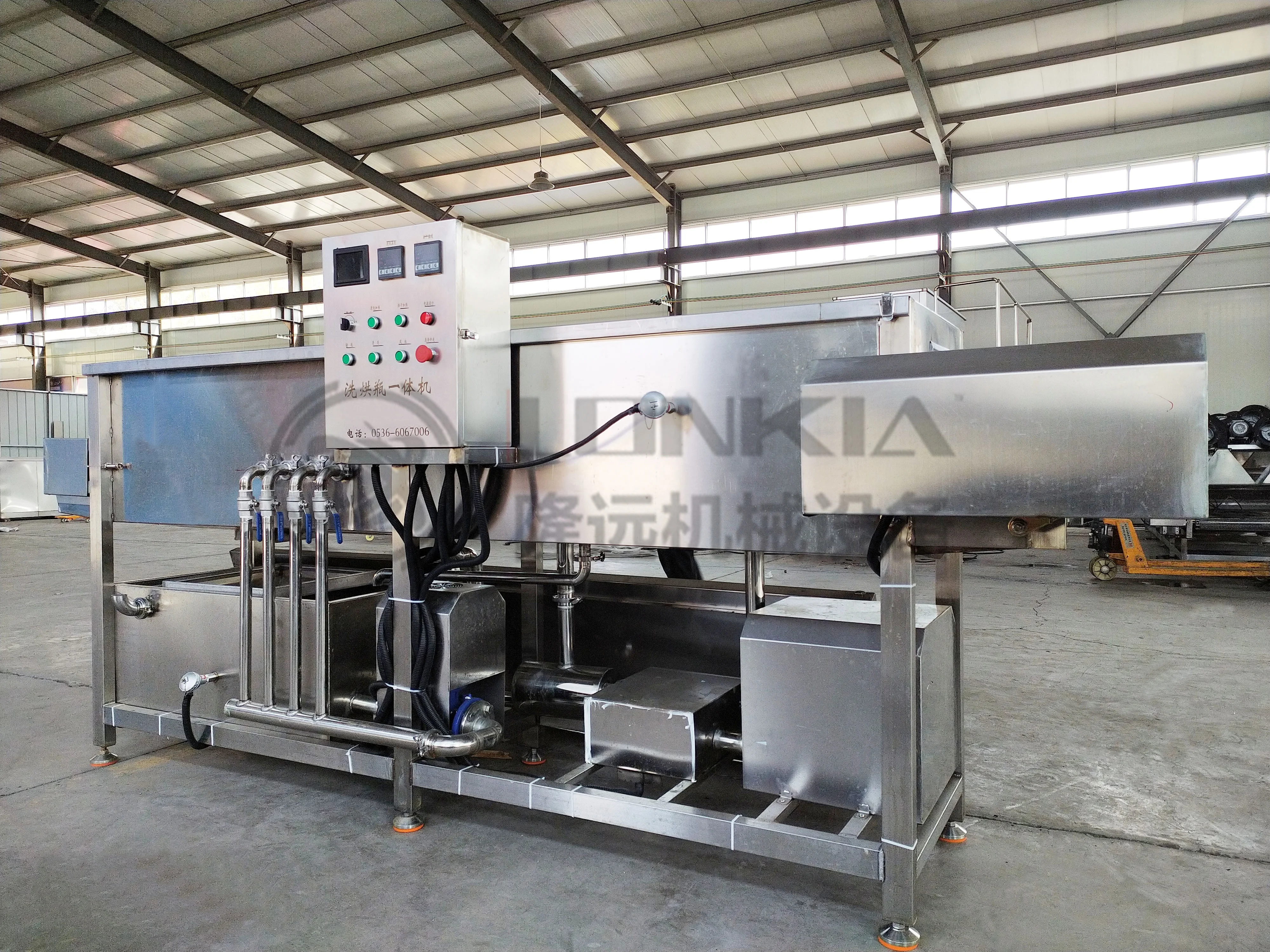Glass bottle Washing Drying Machine High Temperature Sterilization Bottle Washing Machine