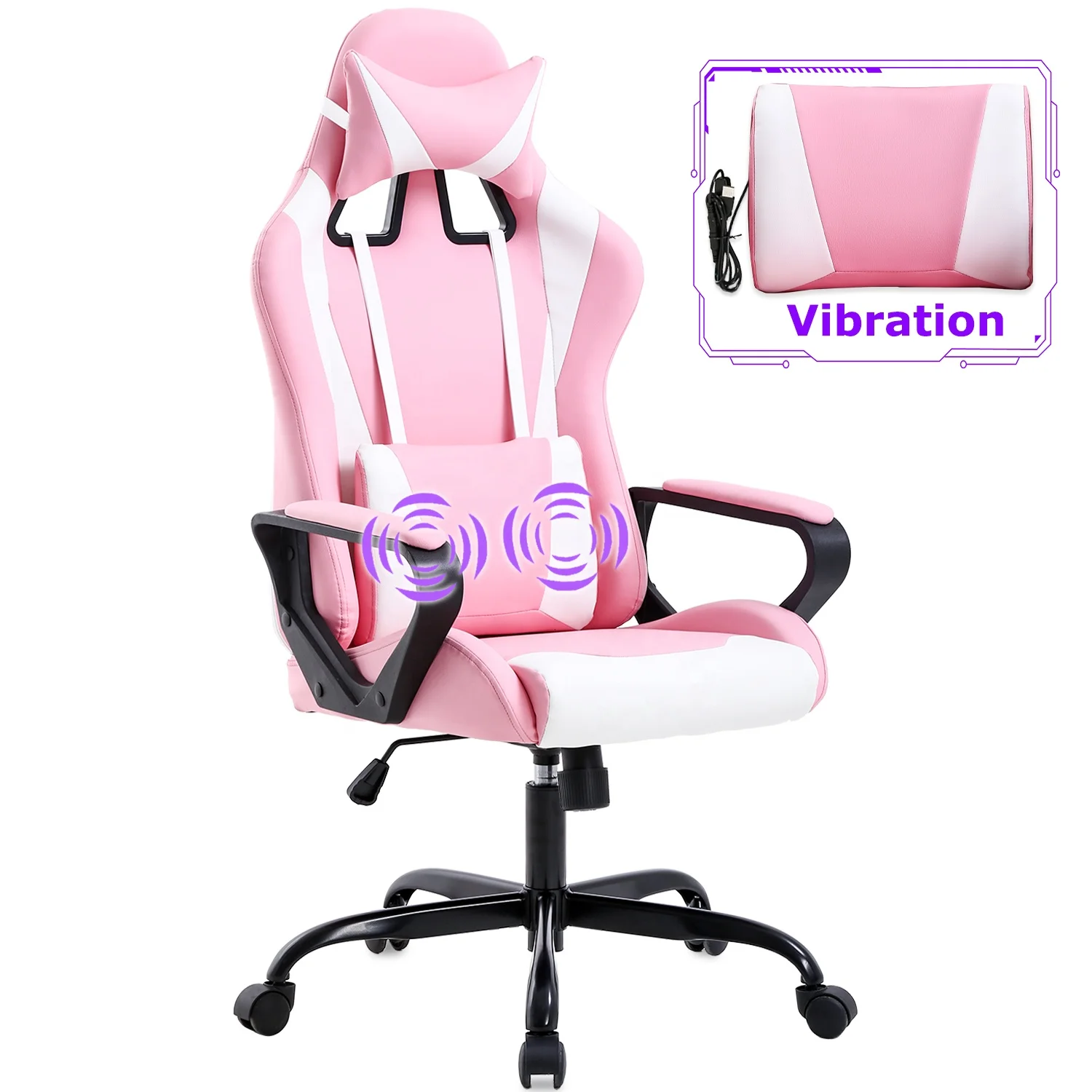 Style Task Office Chair Ergonomic Pink Wcg Gaming Chair High Quality New Leisure Chair Living Room Furniture Metal Base Modern