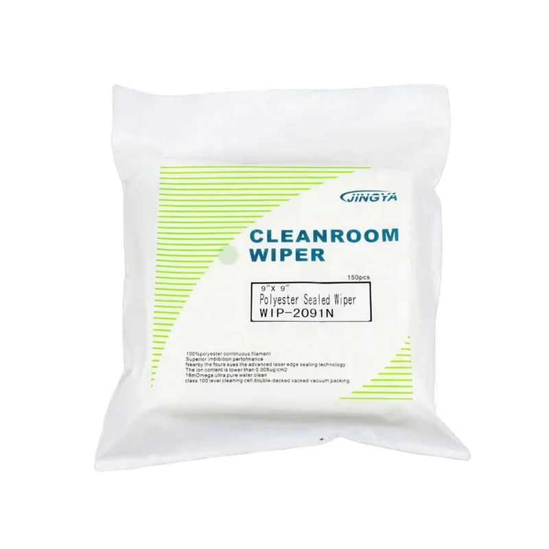 9"x9"/6"x6"/4"x4" 100% polyester cleanroom windshield wipers laser cut dust glass