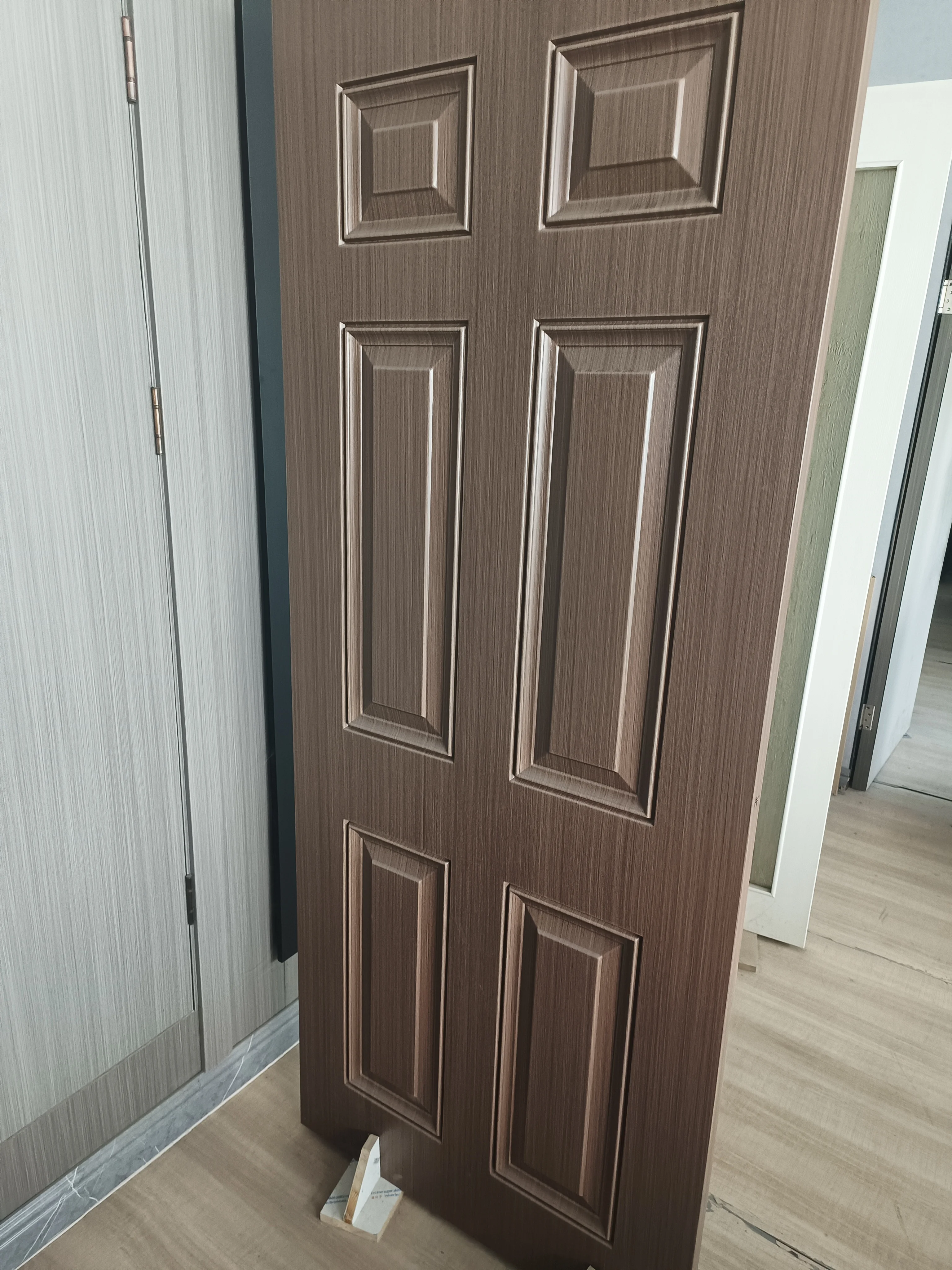 Hot Sale China Factory Water Proof Pre-finished Cheap Interior Bedroom Door WPC Assembly Door House Door