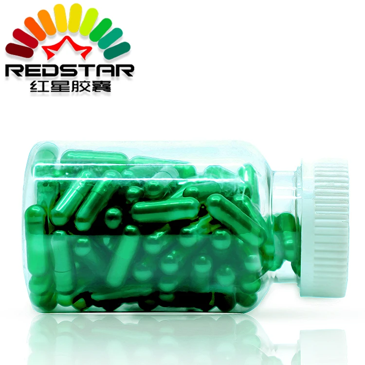 Redstar Пустые твердые желатиновые капсулы жемчужно-зеленый цвет
