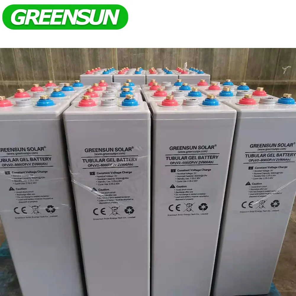 Cheap Price OPZV 2v 200-3000ah Storage Battery Solar Battery Tubular Plate Gel Battery for Solar System