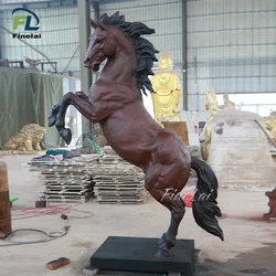 good quality large outdoor garden bronze brass horse sculpture