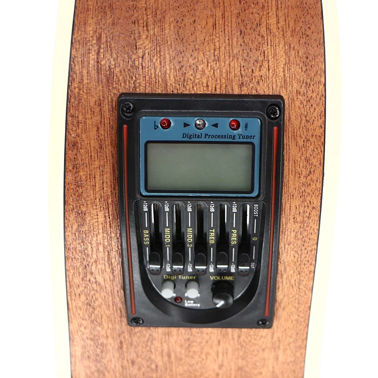 LC-5  Music Guitar Instrument Accessories Five Band LED Guitar EQ Pickup With Tuner And LED Screen