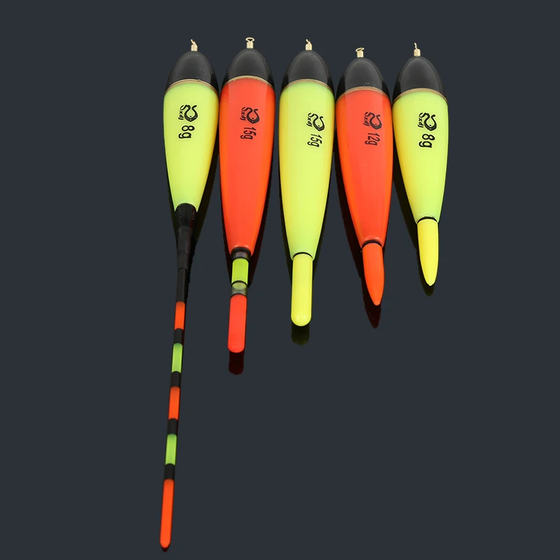 DN 5g/8g/10g/12g/15g Long Vertical Luminous Glow in the Dark Fishing Floats Bobbers Lighted Night Rock Fishing Buoy Floats