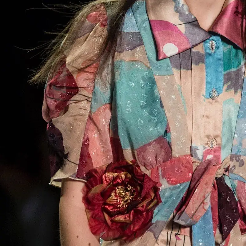 Brocade Fabric Wholesale Factory Digital Printed 100 Silk Dress Soft Plain Custom Satin GSM Technics Style Packing Pattern Yarn