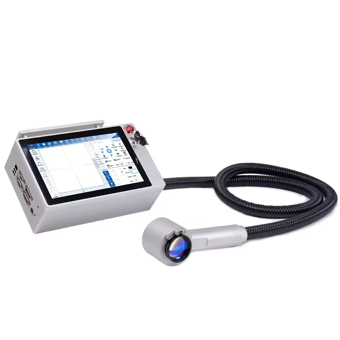 18 Вт с воздушным охлаждением матрица данных волоконно-лазерный гравировальный станок DOCOD портативное оборудование для лазерной маркировки крышек фольги/пластиковых пленок