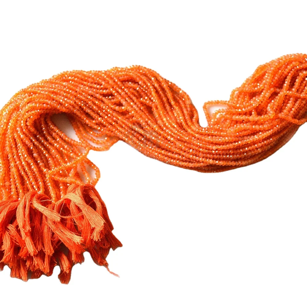 Round Carnelian Gemstone Rondelle Gemstone Beads Wholesale