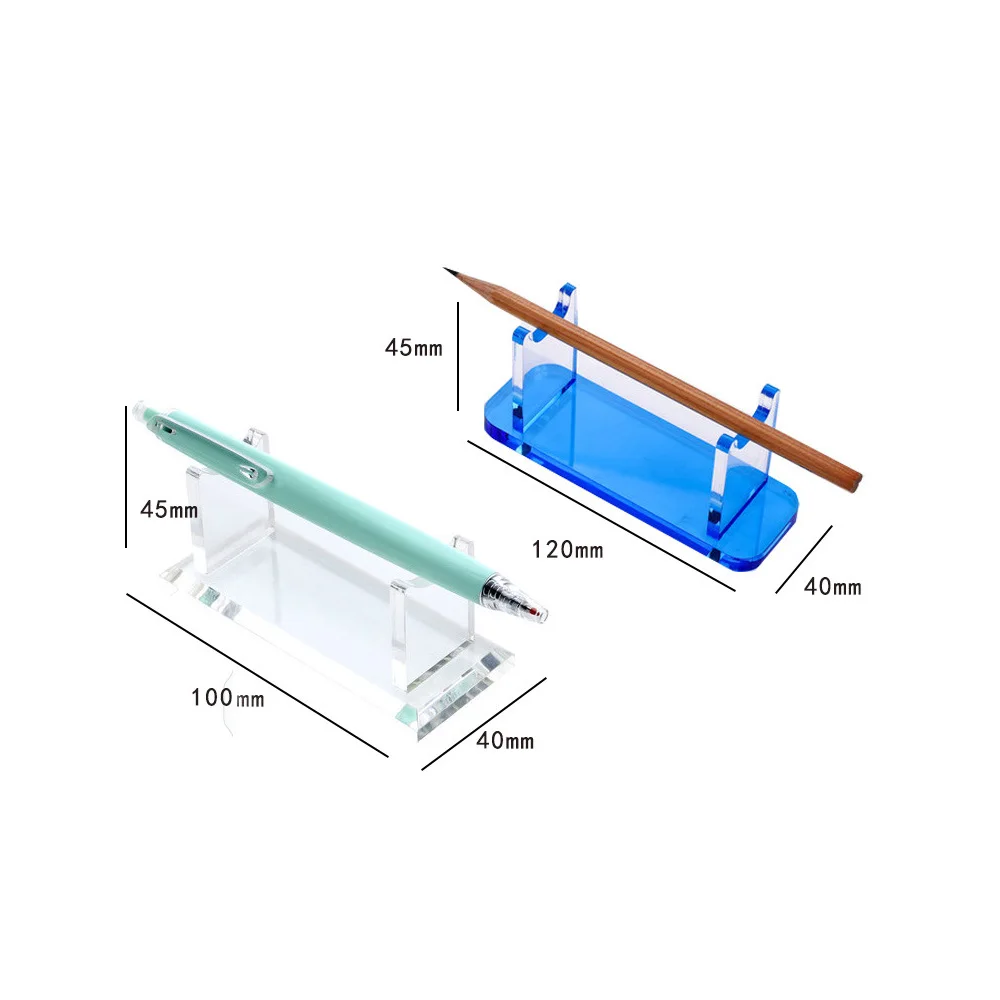 Clear Pencil Makeup Brush Display Rack Acrylic Desktop Pen Holder Stand for Office