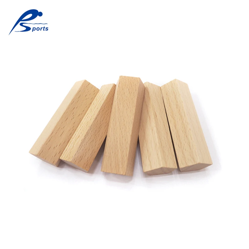 
Wooden Building Toys 5pcs 25*25*75mm Nature Color Plain Wood Pentagonal Prism Blocks 