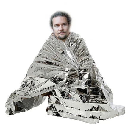 Weight Loss Body Heat Far Infrared Therapy Survival Sauna Blanket Mylar Thermal Foil Emergency Blanket