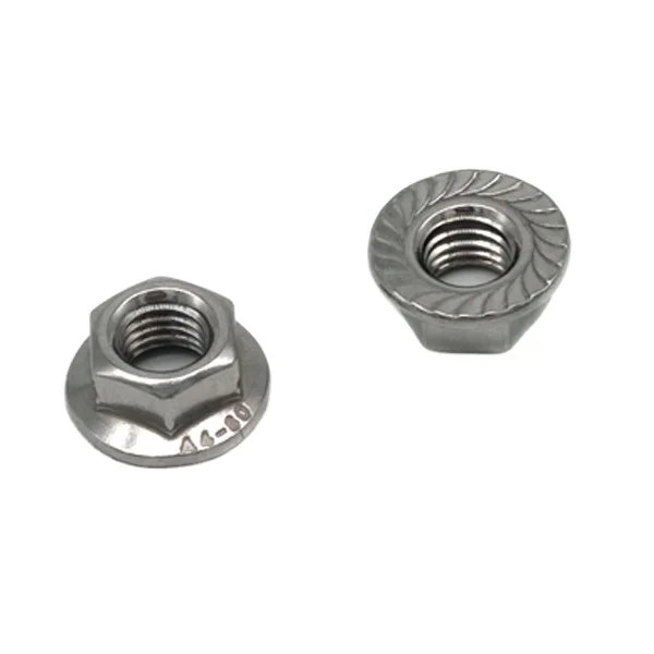Standard M6 M8 M10 M12 DIN6923 Flange Nuts stainless steel brass m7 serrated steel Hexagon Flange Nut