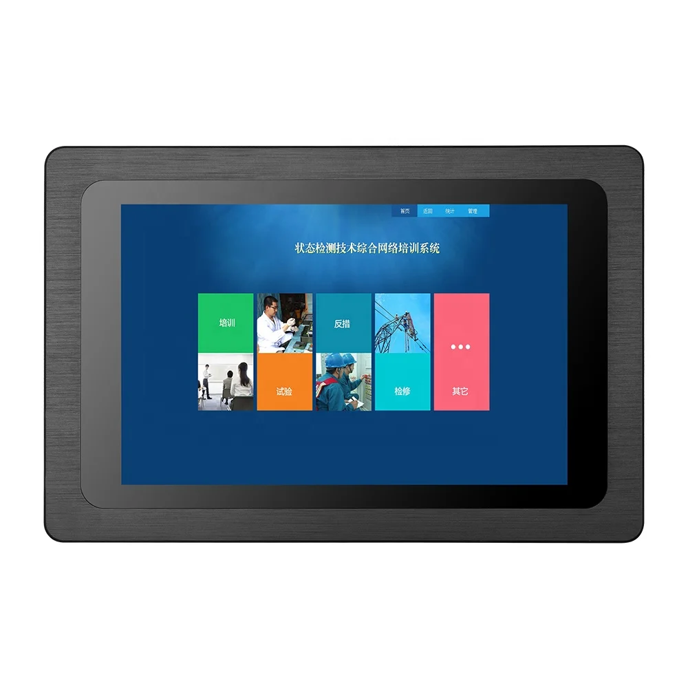 10.1 inch 1280*800 3mm Bezel Embedded Intel i3 i5 i7 Windows10/Linux 10 Poinits Capacitive Touch Screen Industrial Panel PC