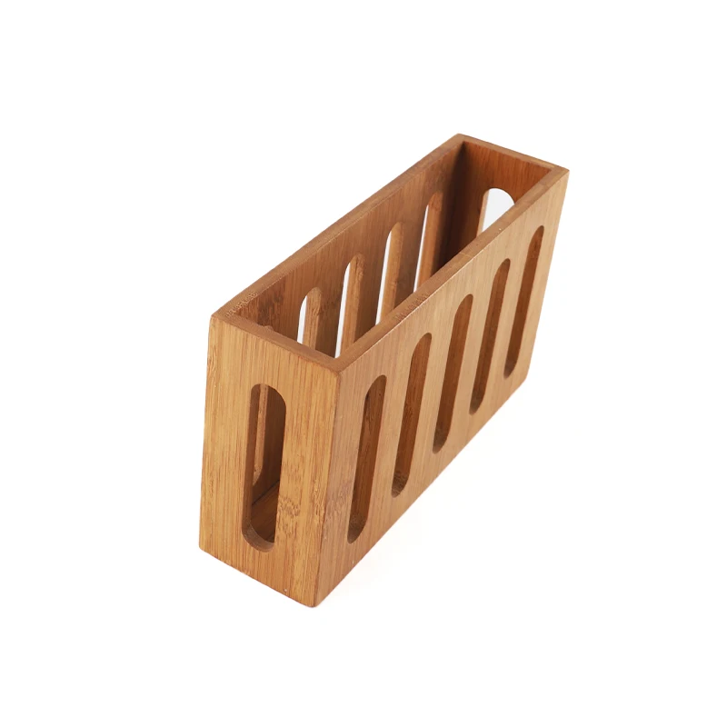 Natural Bamboo Kitchen Cutlery Utensils Holder Multi-Purpose Organize Storage Box Container
