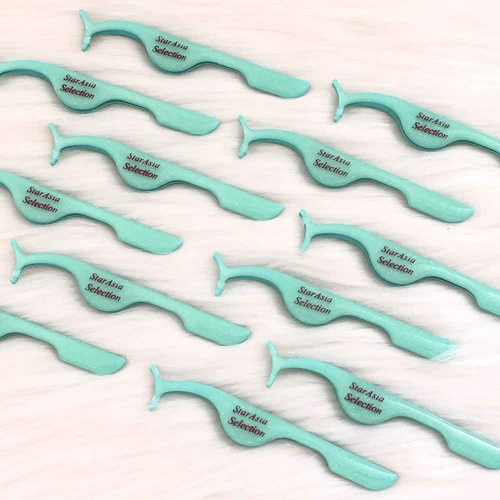 Rose red gold eyelash custom eyelash tweezers  private label