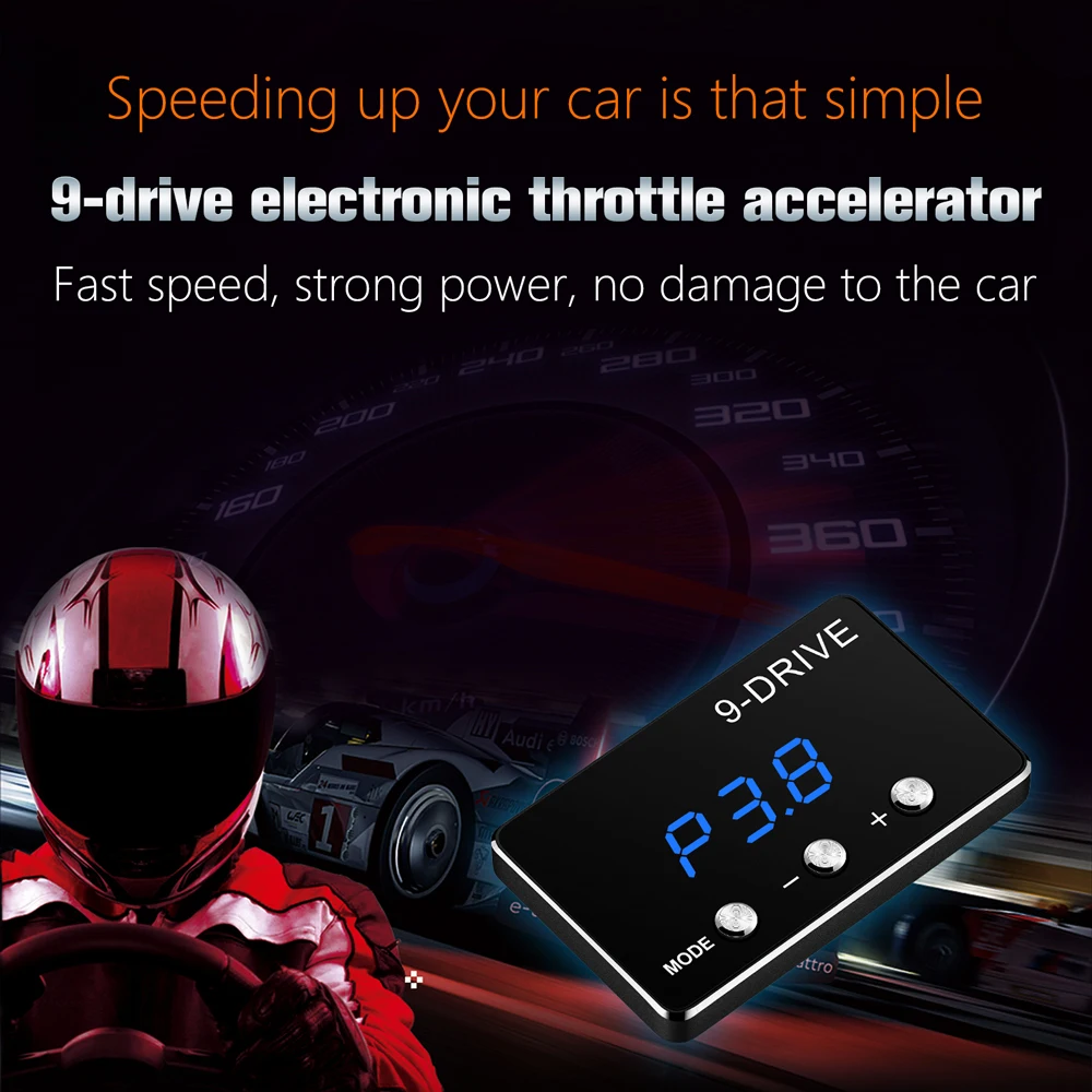 F1 Car Special Fast Speed Strong Power 9 Drive Electronic Throttle Controller Throttle Accelerator Automotive Hud Head Up Displa