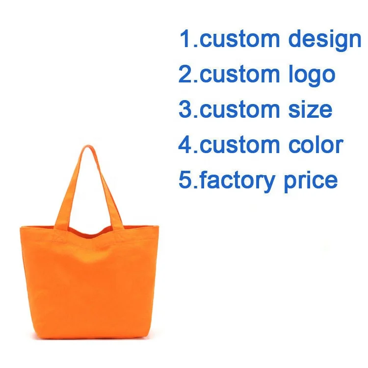 High quality custom eco beach tote bag cotton bag canvas tote bags with custom printed logo