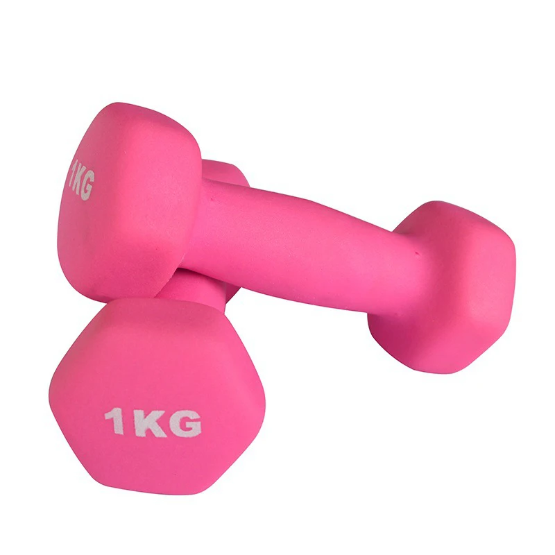Home Gym Fitness Adjustable Neoprene Dumbbell women training mini rubber dumbbell set