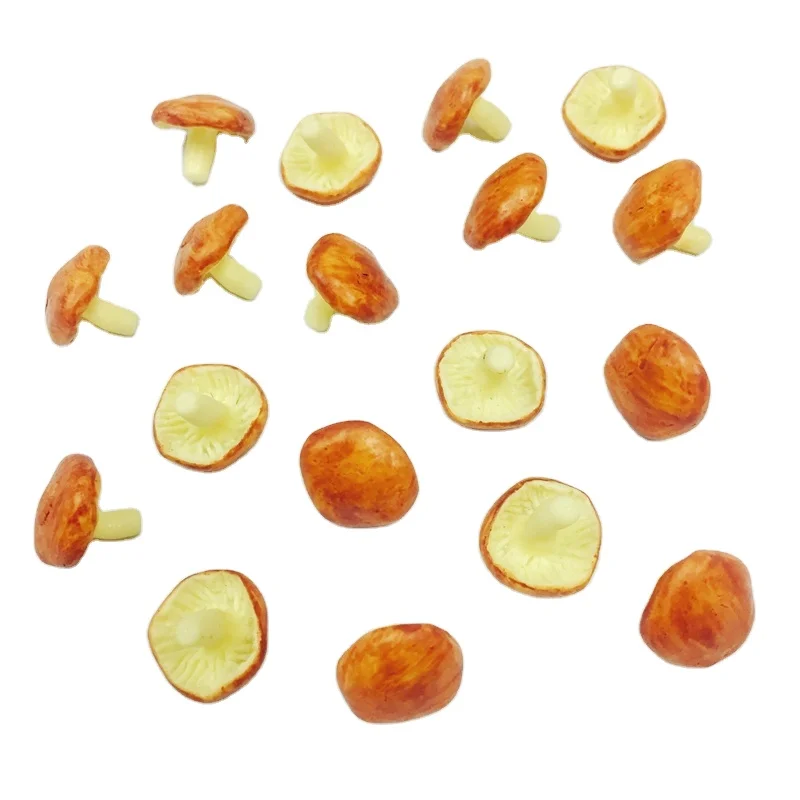 New Dollhouse Clay Handmade Miniature Food Vegetables Mushroom for DIY Doll Kitchen Accessories