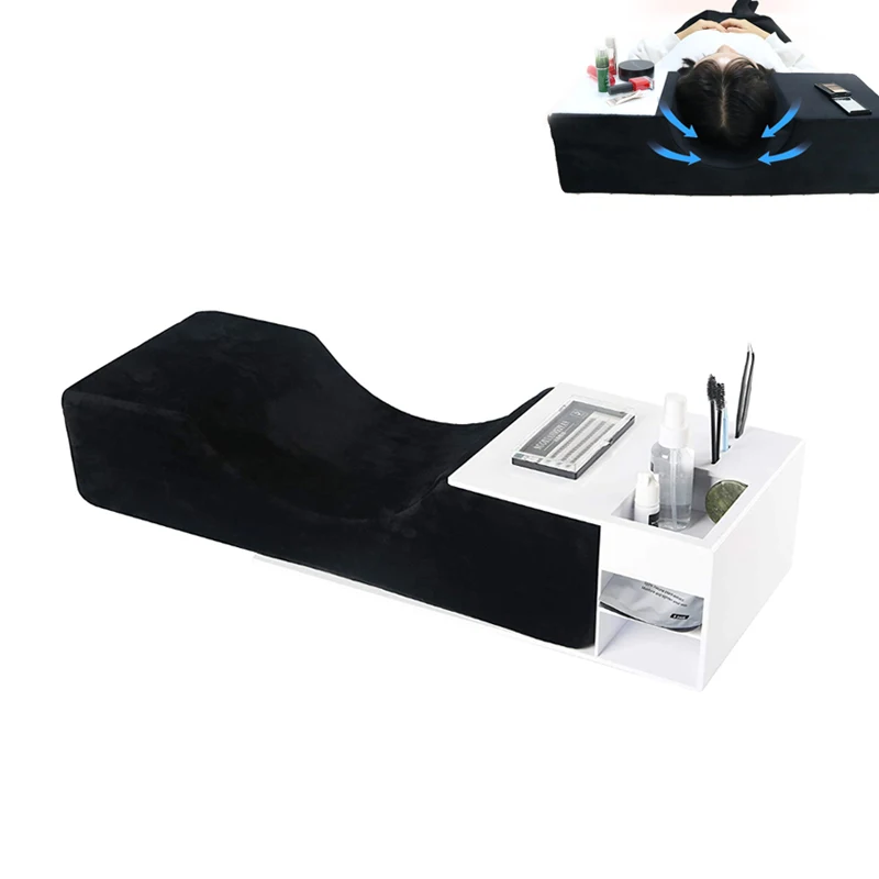 Custom Colorful Decoration Eyelash Extention Pillow 20x8x4.7 with Arylic Stand for Beauty Salon