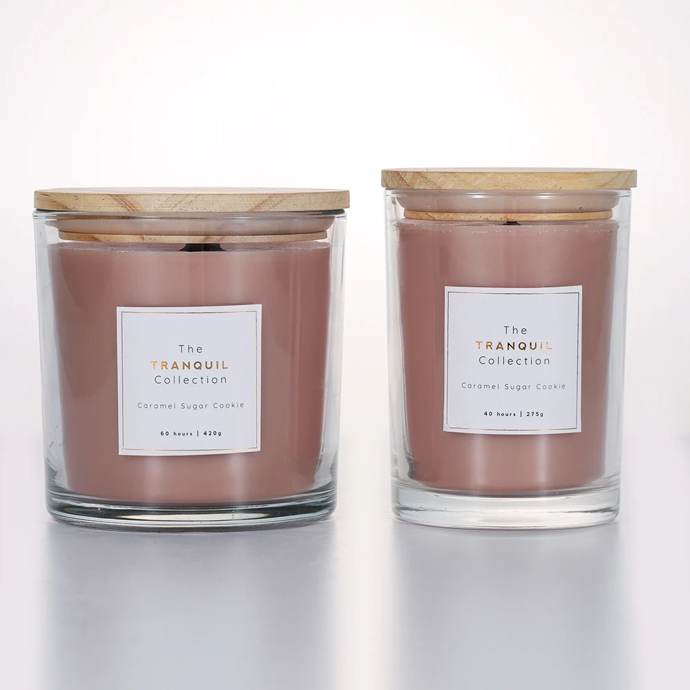 SINGHUA Wholesale Luxury Meditations Gradient Candle Jar With Soy Scented Candle And Packaging Box Lavender Scented Candle