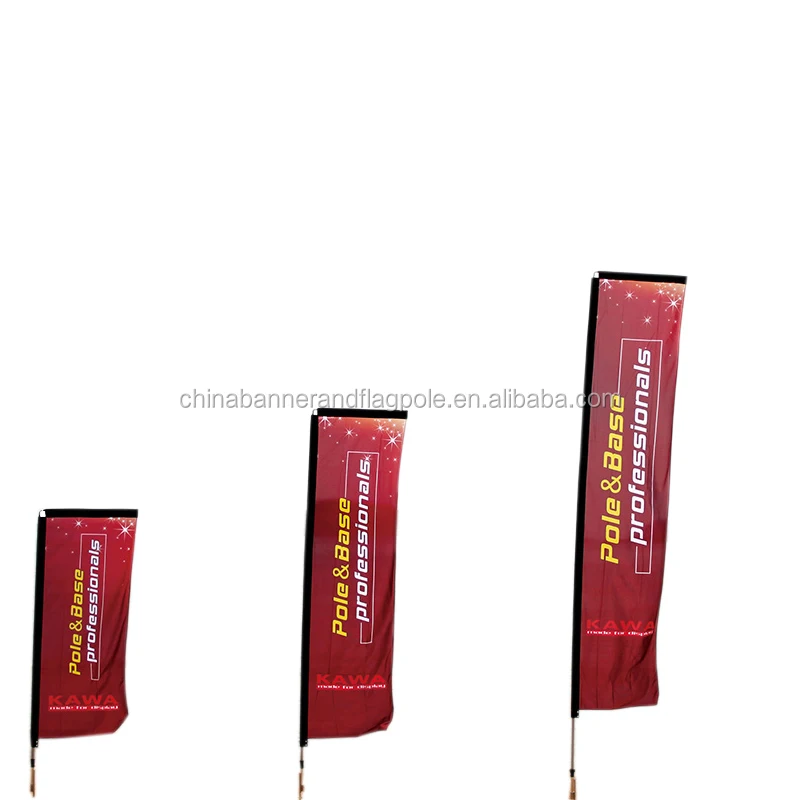 10ft  Feather Teardrop Rectangular Blade Outdoor Custom Logo Printing Flag