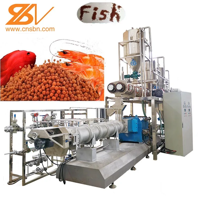 4 ton/h Floating fish feed line making machine production line manufacture trout fish food extruder