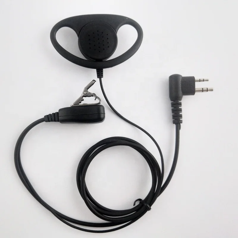 D Shaped Ear Hook Interphone Earphone High Volume Quality Walkie Talkie Headset Intercom Headphones K M Y Head Plug