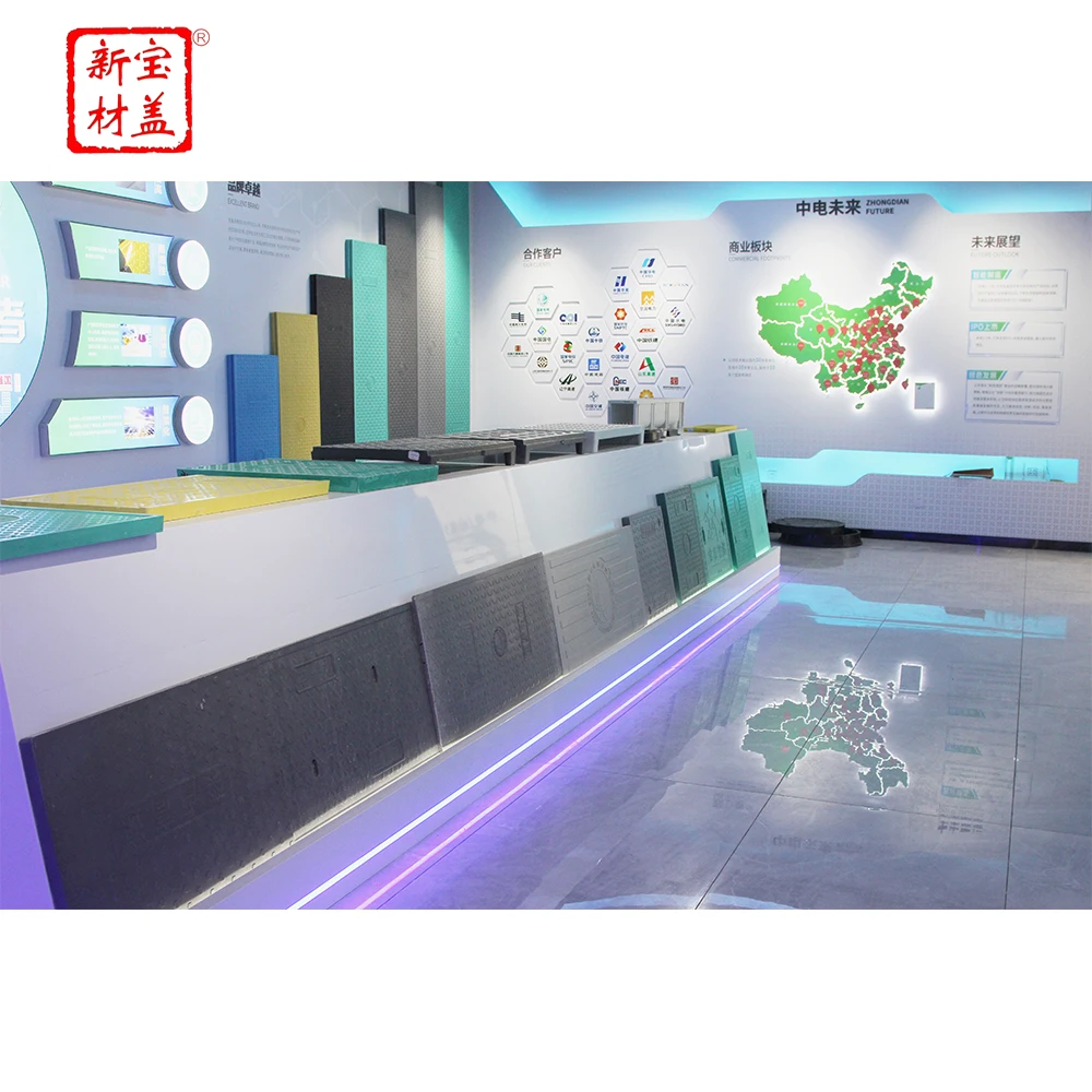 Round Well Waterproof Composite Fiberglass Manhole Sanitary Sewer Drainage Cover