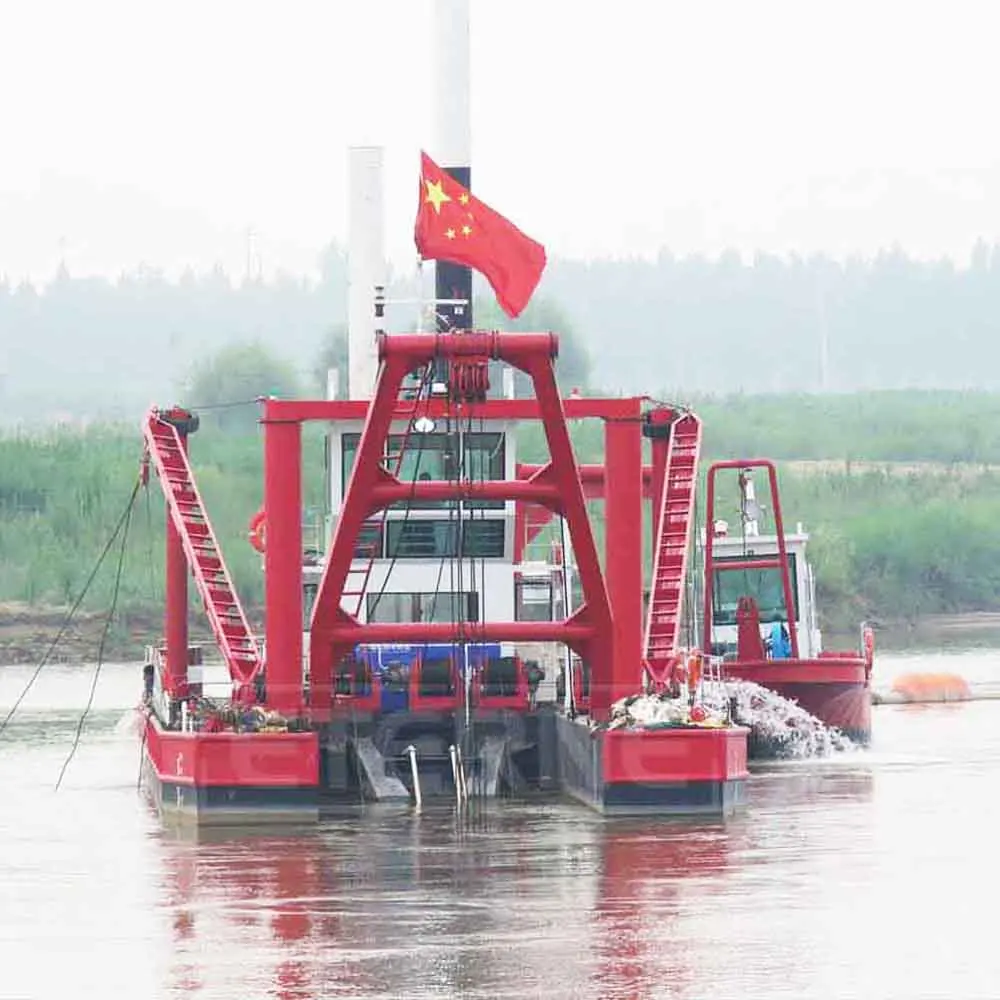 1200 M3/H Hydraulic 14 Inch Cutter Suction Dredger Diesel-Powered New River Lake Dredging Pump Engine Motor Gearbox